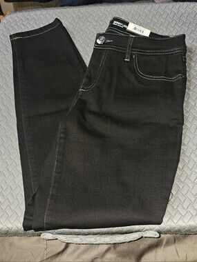 INC International Concepts Black Skinny Leg Jeans Tummy Control 8P